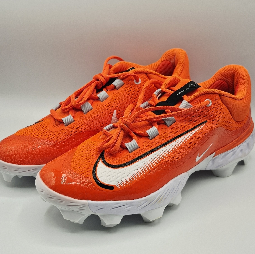 Nike Alpha Huarache Elite 4 Baseball Cleats Orange FN7221-800 Mens Sizes Clemson